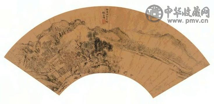 魏之璜 山水 扇面