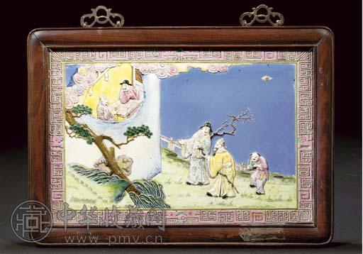 十九世纪彩绘人物纹版画