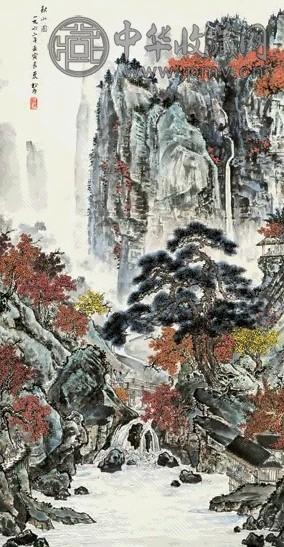 关松房 山水 立轴 设色纸本