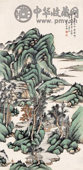 丁翰 山水 立轴 纸本