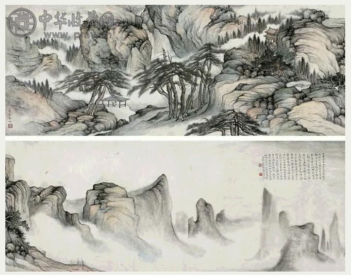 郑午昌 丁卯(1927年)作 顶湖感旧图 手卷 设色纸本