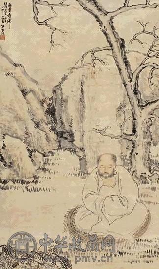 孙雪泥 丁卯(1927年)作 无量寿佛图 立轴 设色纸本