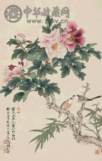 俞致贞 刘力上 花鸟 镜心 设色绢本