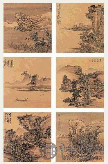 清 蓝瑛 仿古山水 册