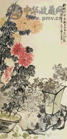 吴茀之 秋菊 轴