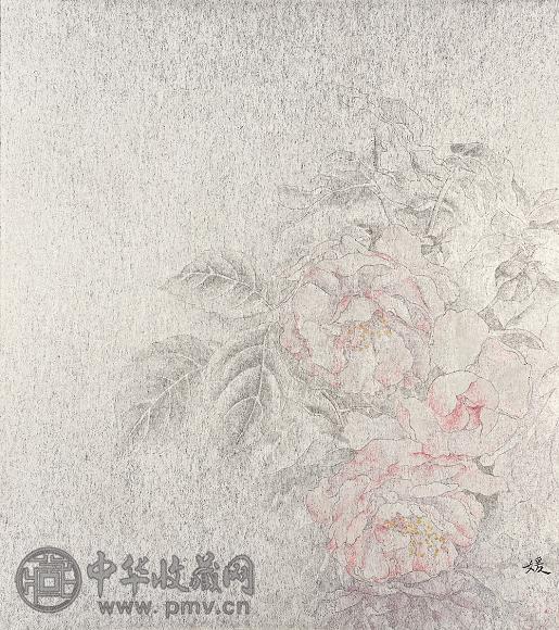 姚媛 花卉 镜心 设色纸本