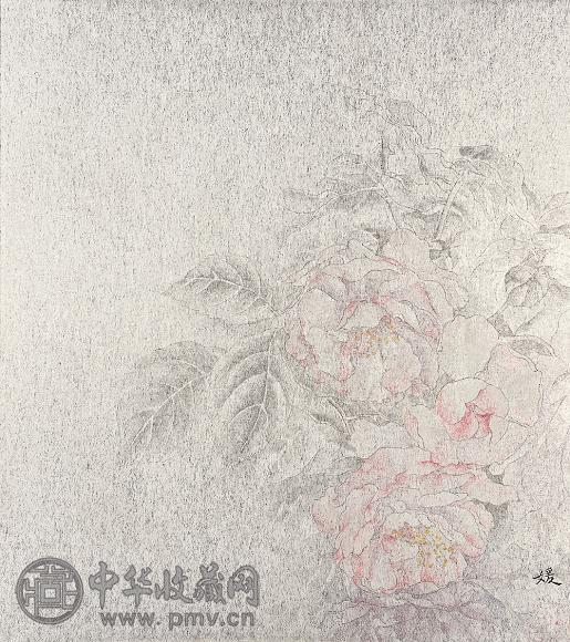 姚媛 花卉 镜心 设色纸本