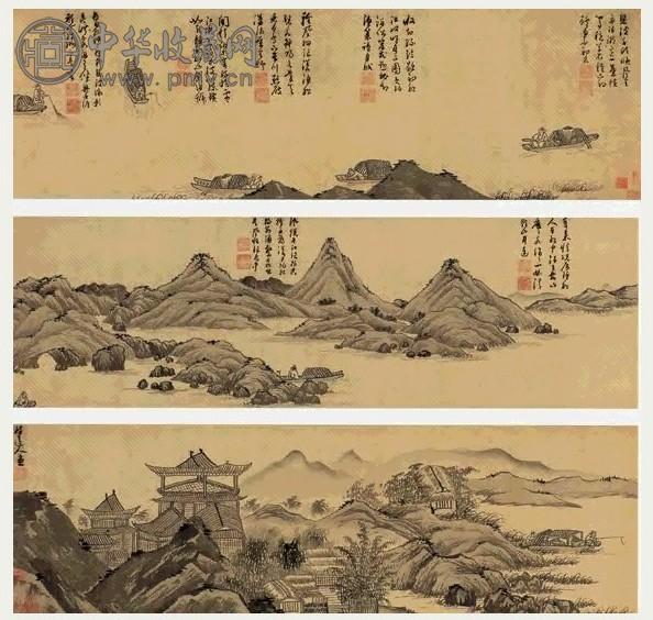 元 吴镇 渔父图