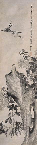 陈小翠 花鸟 立轴 水墨纸本