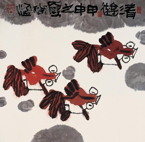 尚涛 甲申(2004年)作 清游 镜心 设色纸本