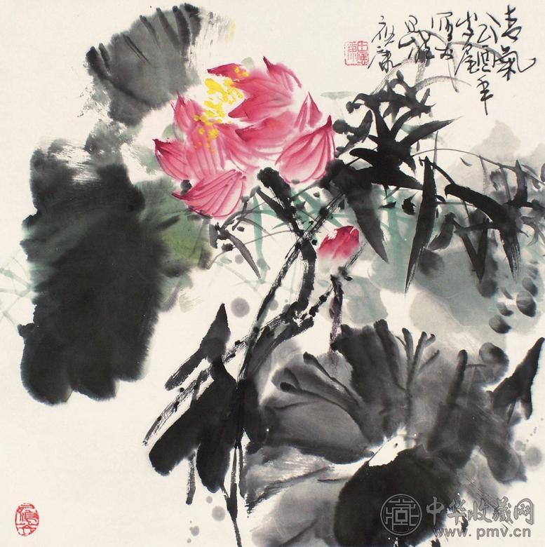 田应康 清气 镜心 设色纸本