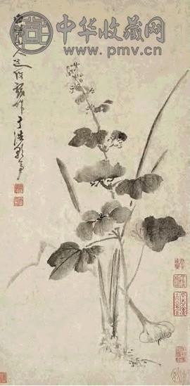 明 陈淳 端午景图 轴