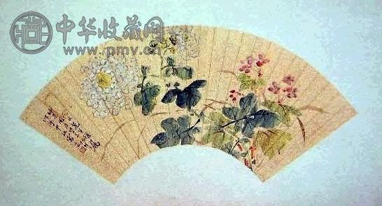 福堂 山水花卉(3件) 扇面 水墨纸本