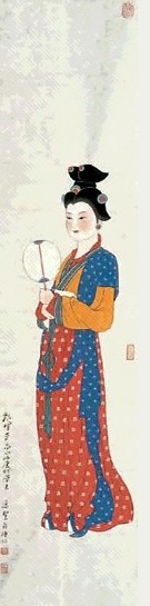 潘絜兹 仕女 镜心 水墨纸本