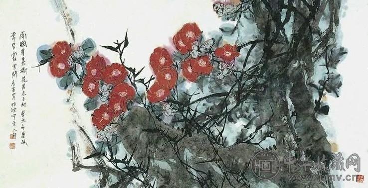 近现代 郭怡孮 南国佳树图 镜心