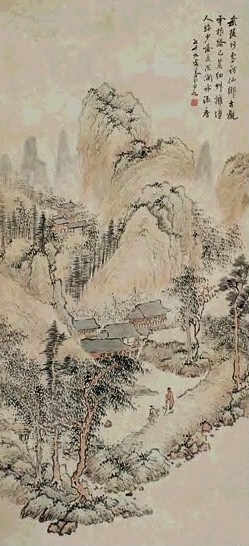 李养泉 山水 镜心 设色纸本
