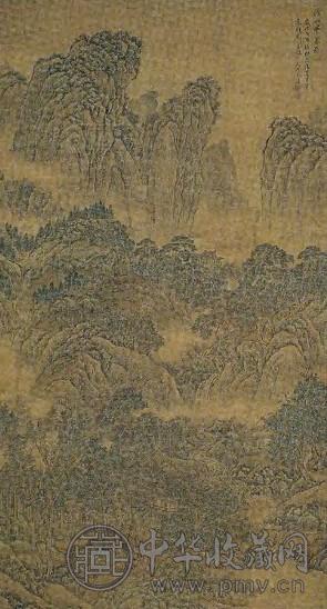 蔡远 清 溪山早春图 轴