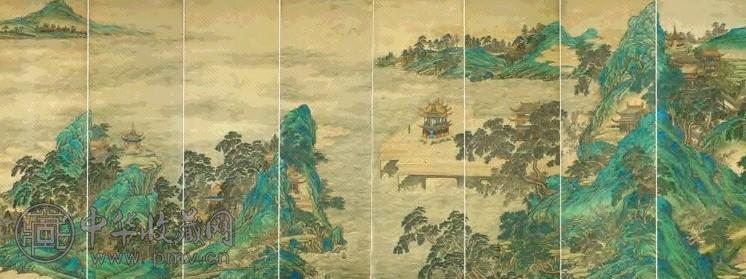 清 禹之鼎 海屋添筹 八屏