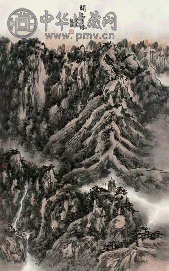 龙瑞 2003年作 开元古塔 镜心 设色纸本