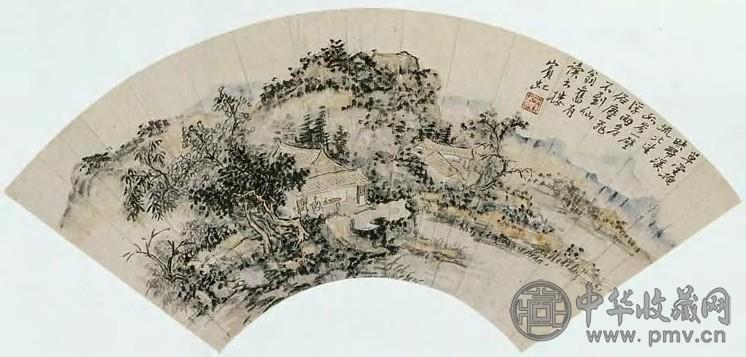黄宾虹 现代 山水 扇面