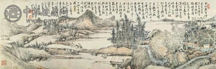 清 张宜尊 山水 卷