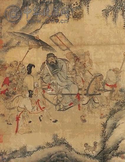 禹之鼎(款) 嫁妹图 立轴 绢本