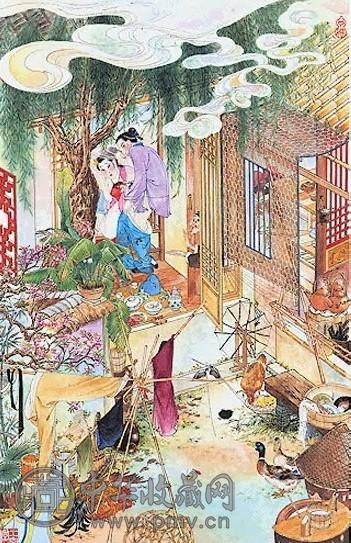 近现代 胡也佛 金瓶梅 册页(8开选1)