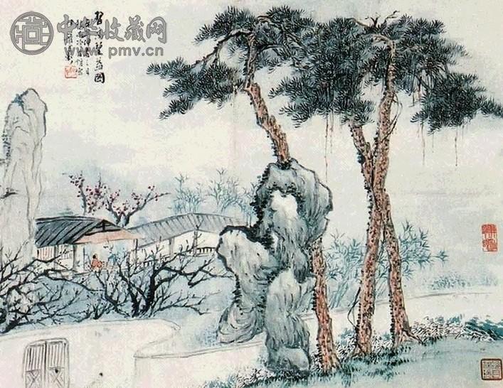 金心兰 山水 镜心 纸本