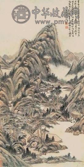 王原祁 1714年作 山水 立轴