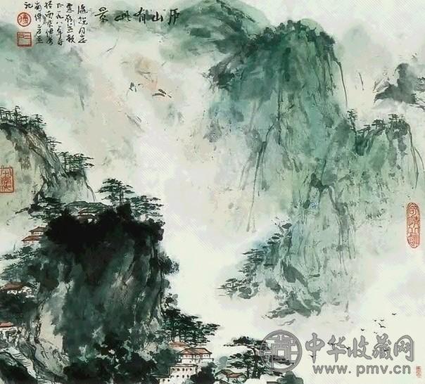 傅二石 庐山 立轴 纸本