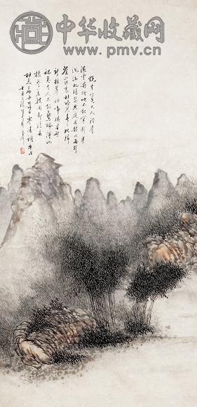 刘思信 山水 立轴 设色纸本