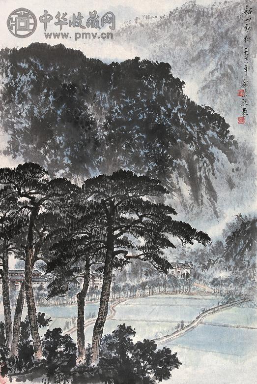 魏紫熙 1978年作 韶山劲松 镜心 设色纸本