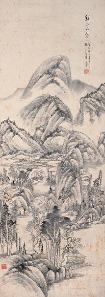 项文彦 溪山雨霁 立轴 水墨纸本