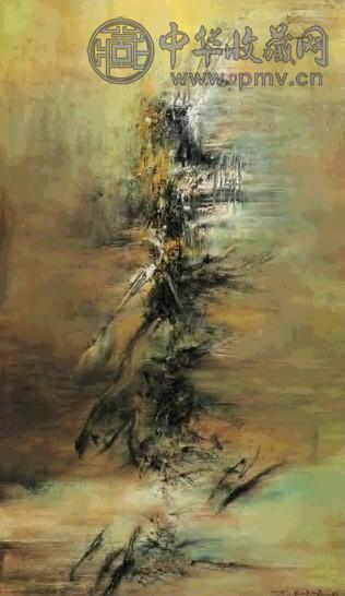 赵无极 1961年作 7.4.61 油画 画布