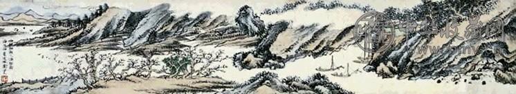 刘子久 山水 镜心 设色纸本