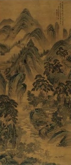 清 陆森 洞天桃花 轴