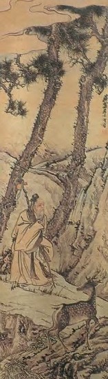 胡璋 松鹿同春 立轴 设色纸本