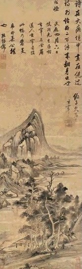 明 董其昌 仿黄公望山水 轴