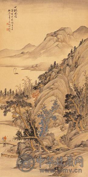 徐曦 山水 镜心