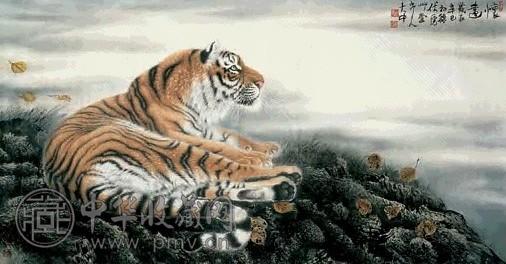 冯大中 怀远 镜心 设色纸本