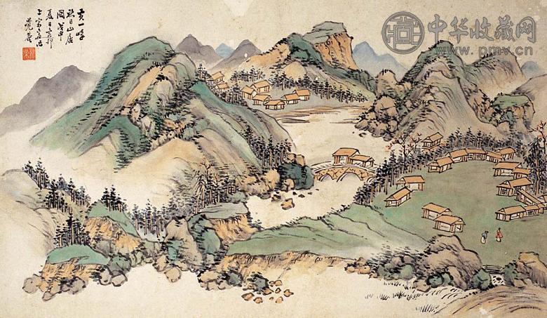 李振先 山水(3张) 册片