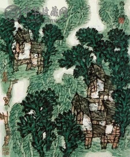 陈向迅 春风又绿 镜心 设色纸本