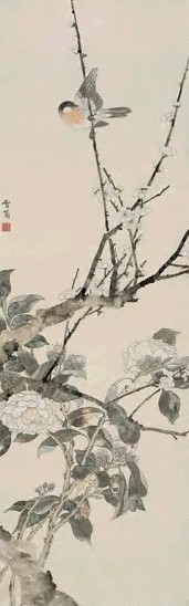 陈之佛 花鸟 镜心 设色纸本