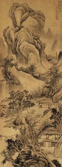清 杨瑞龄 山庄高逸图 轴