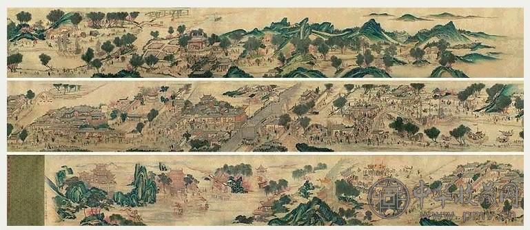 清初 李斛 清明上河图 卷