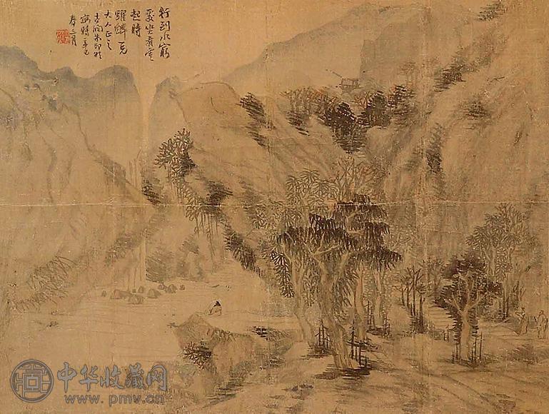 朱印然 山水 立轴