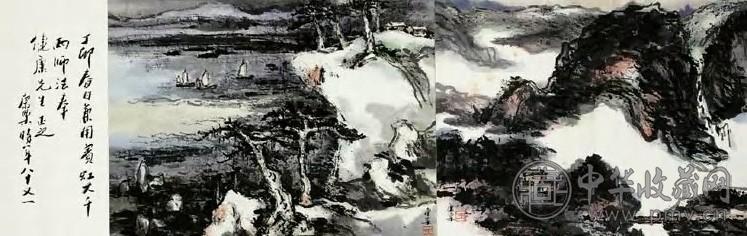 王康乐 山水 册页(12开选1)