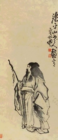 闵贞 人物 立轴 纸本