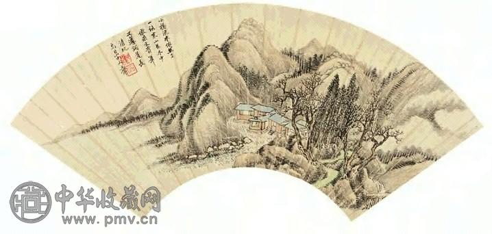 王翚 山水 扇面 纸本