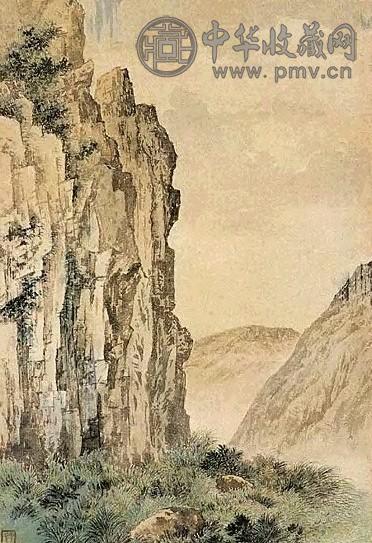 刘子久 山水 镜心